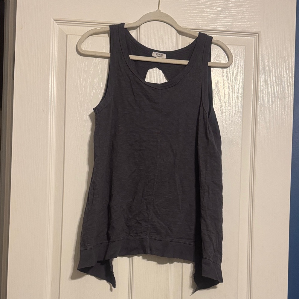 Dylan tie back Gray Sleeveless Top extra small. NWT grey tank reg 125
